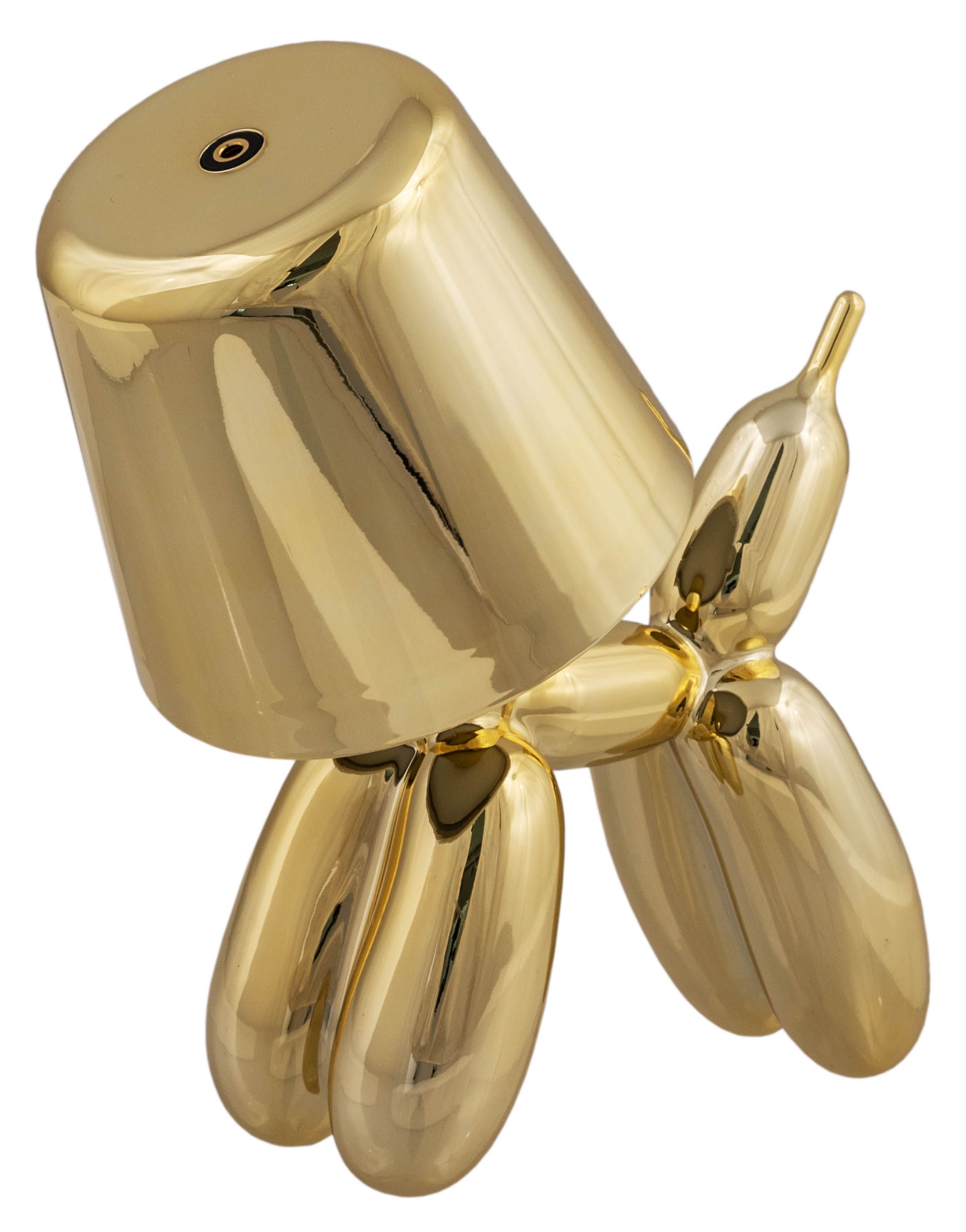 LAMPADA CAGNOLINO STILIZZATO IN ACRILICO CON CARICA USB ORO